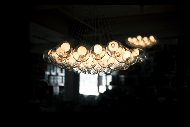 Burbujas de luz, una lampara de techo de bocci design