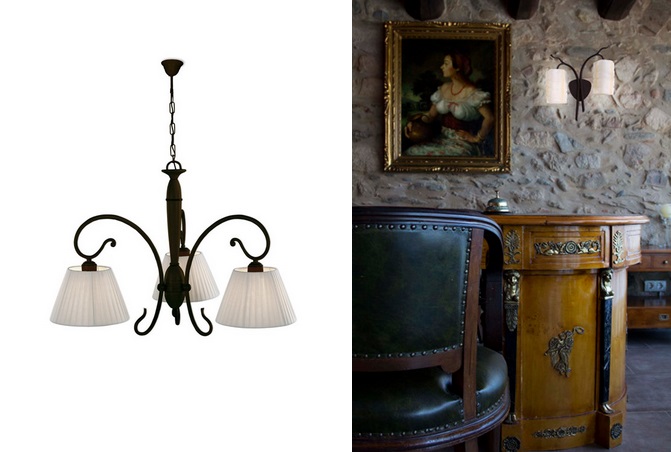 Lamparas de forja. lampara de alvero lamps y apliques de decorluc