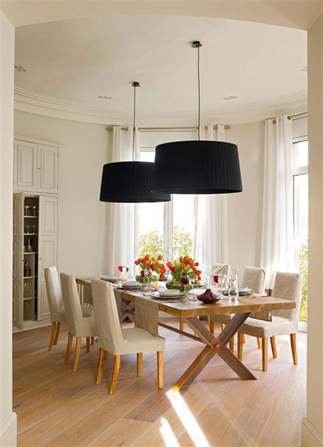 Lámparas de techo para comedor, luz que se siente. Iluminación comedor
