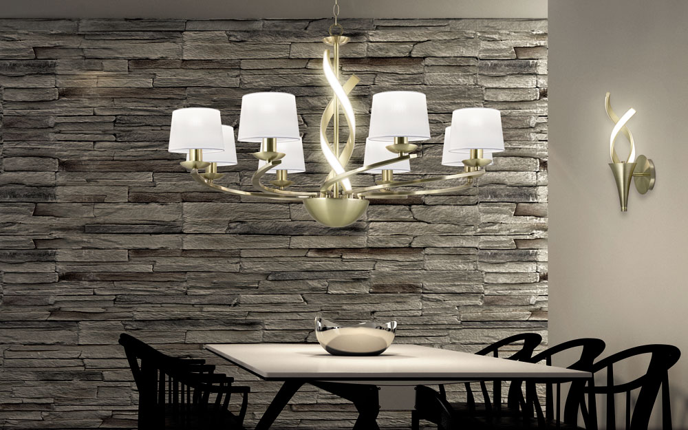 Lámparas de techo para comedor, luz que se siente. Lamparas para living comedor modernas