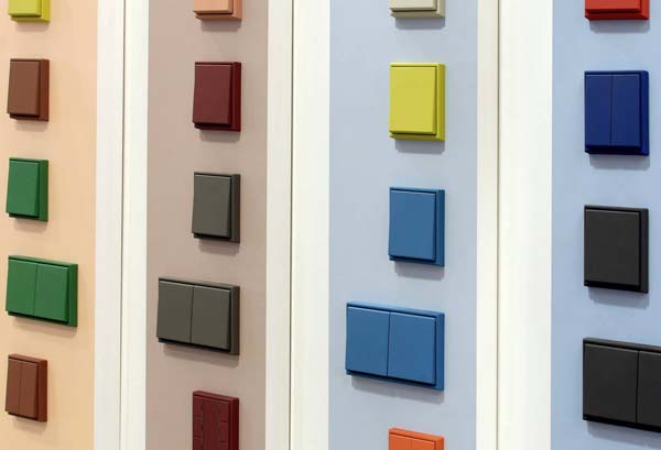 interruptores de colores Le Corbusier Jung Iberica