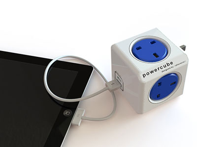 Powercube, enchufes modulares en forma de cubo con cargador USB