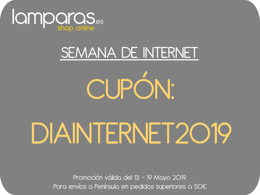 Cupon descuento del la semana de Internet en Lamparas.es