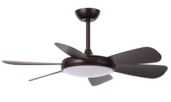 Ventilador de techo silencioso no hace ruido Ventilador Clip en color marron