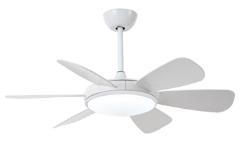 Ventilador silencioso de diseño moderno color blanco