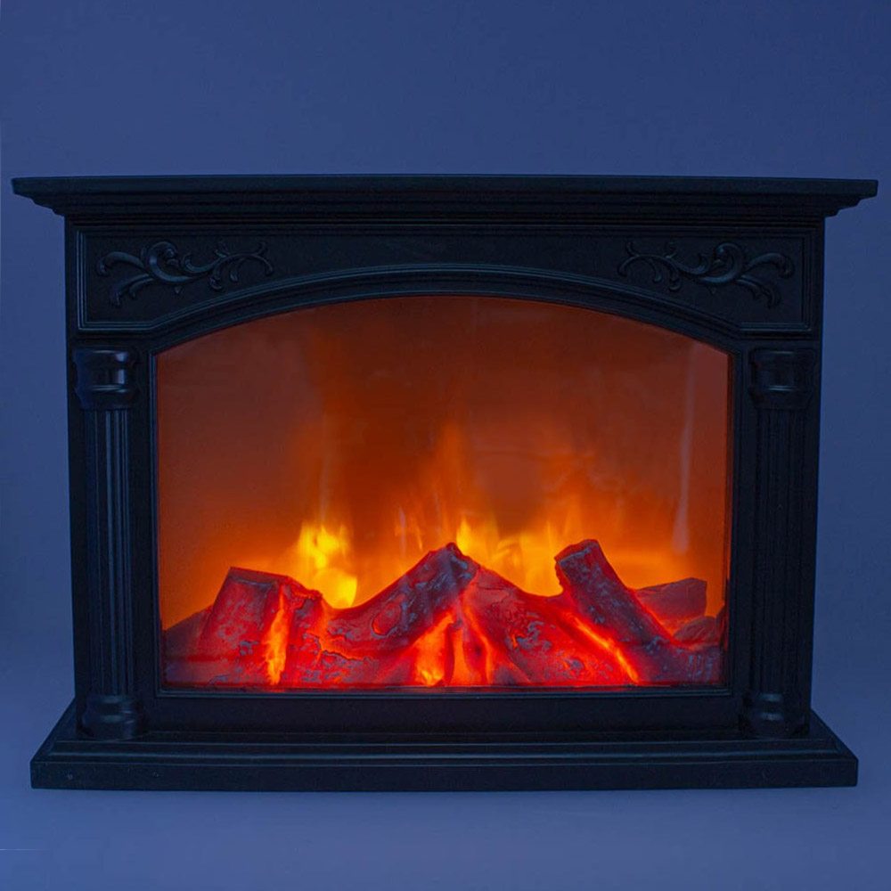 Chimenea LED decorativa efecto fuego