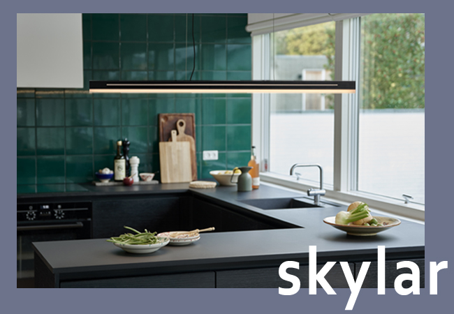 Lámpara de techo lineal de estilo nórdico Skylar