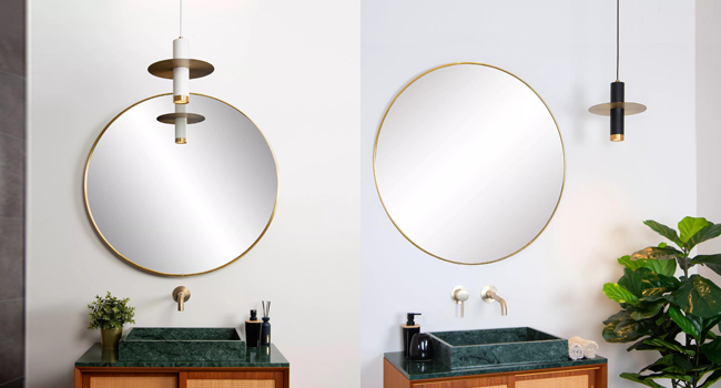 Lámparas colgantes para baños Selin ideal para iluminar espejo de baño